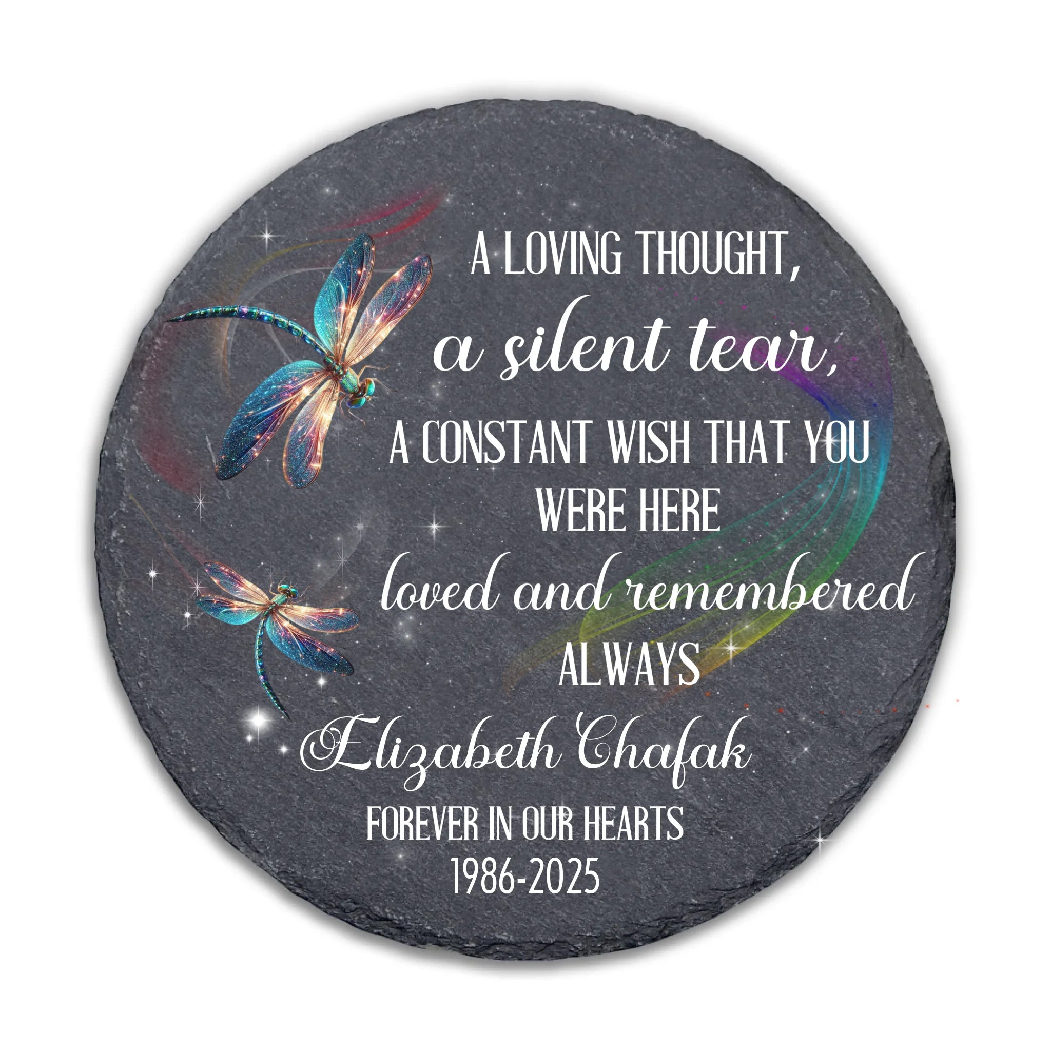 You Were Here Loved And Remembered Always - Personalized Stone, Memorial Gift