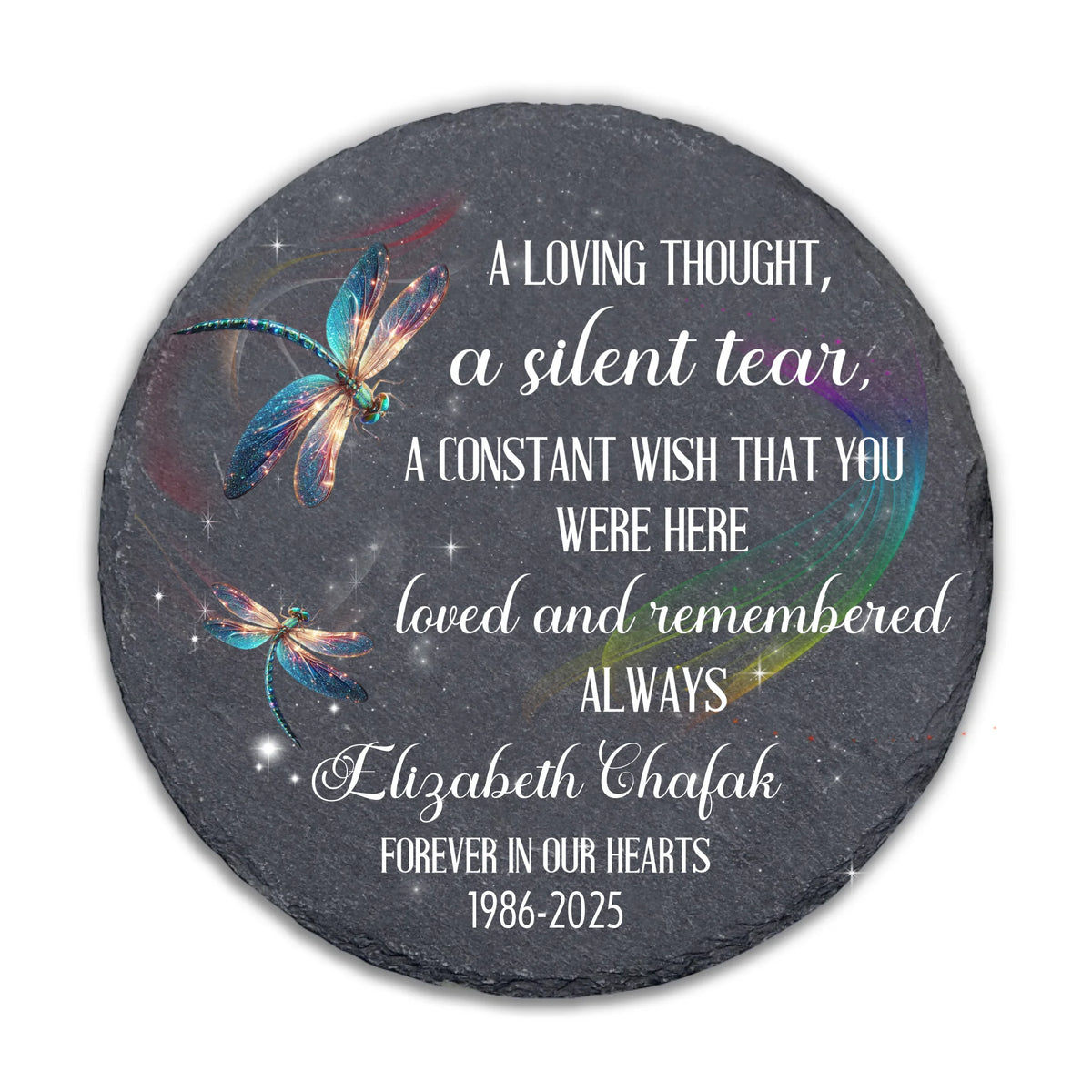 You Were Here Loved And Remembered Always - Personalized Stone, Memorial Gift