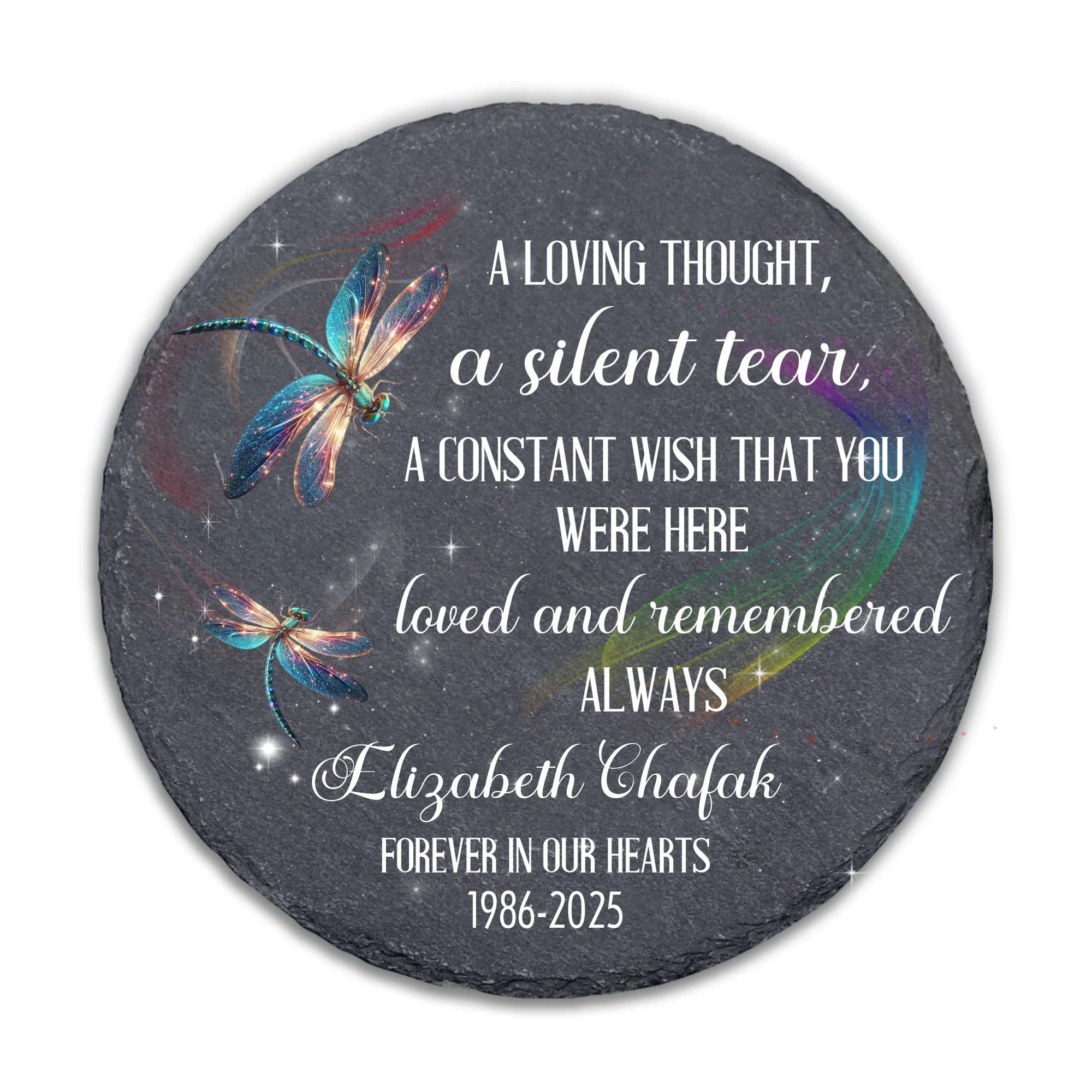 You Were Here Loved And Remembered Always - Personalized Stone, Memorial Gift