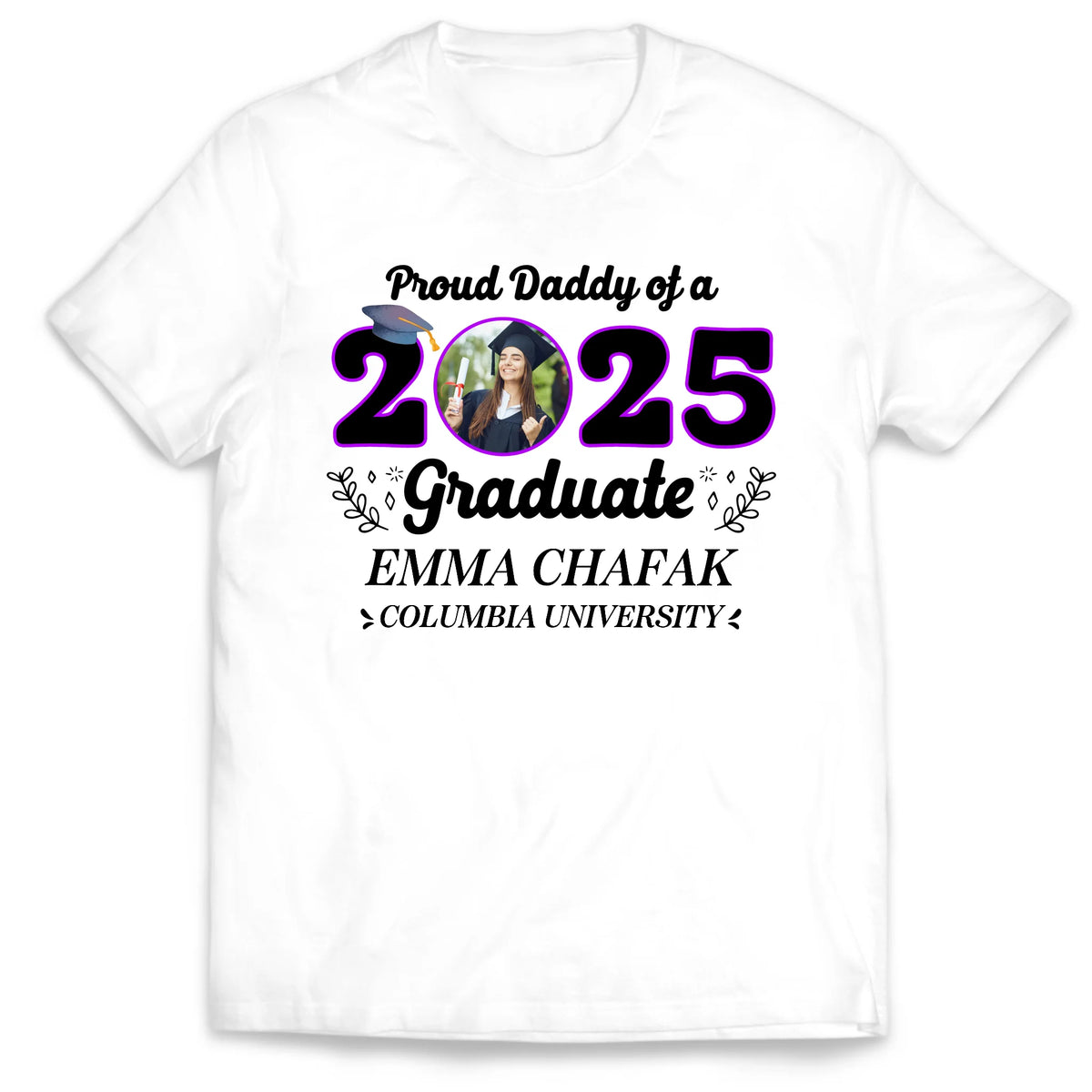 Proud Family Of A 2025 Graduate - Personalized T-Shirt, Family Grad Party Shirt, Grduation Gift