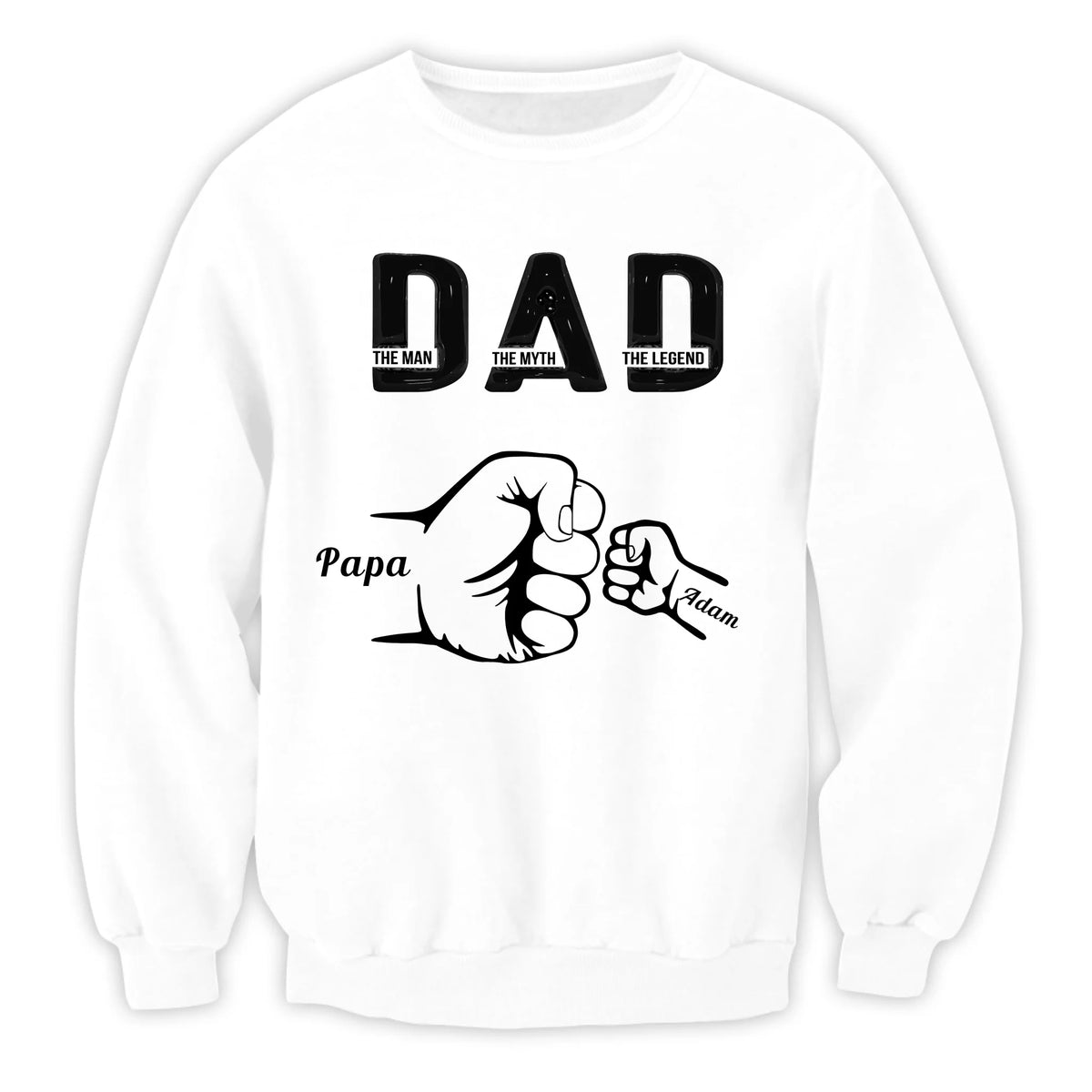 Dad The Man The Myth The Legend - Personalized T-Shirt, Father's Day Gift for Dad/Husband