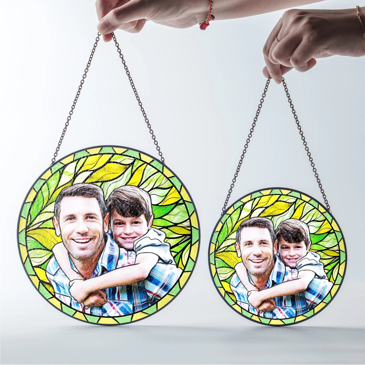 Dad Grandpa And His Kid Custom Photo mk 3