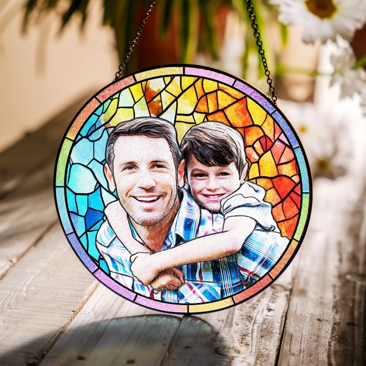 Dad Grandpa And His Kid Custom Photo mk 1