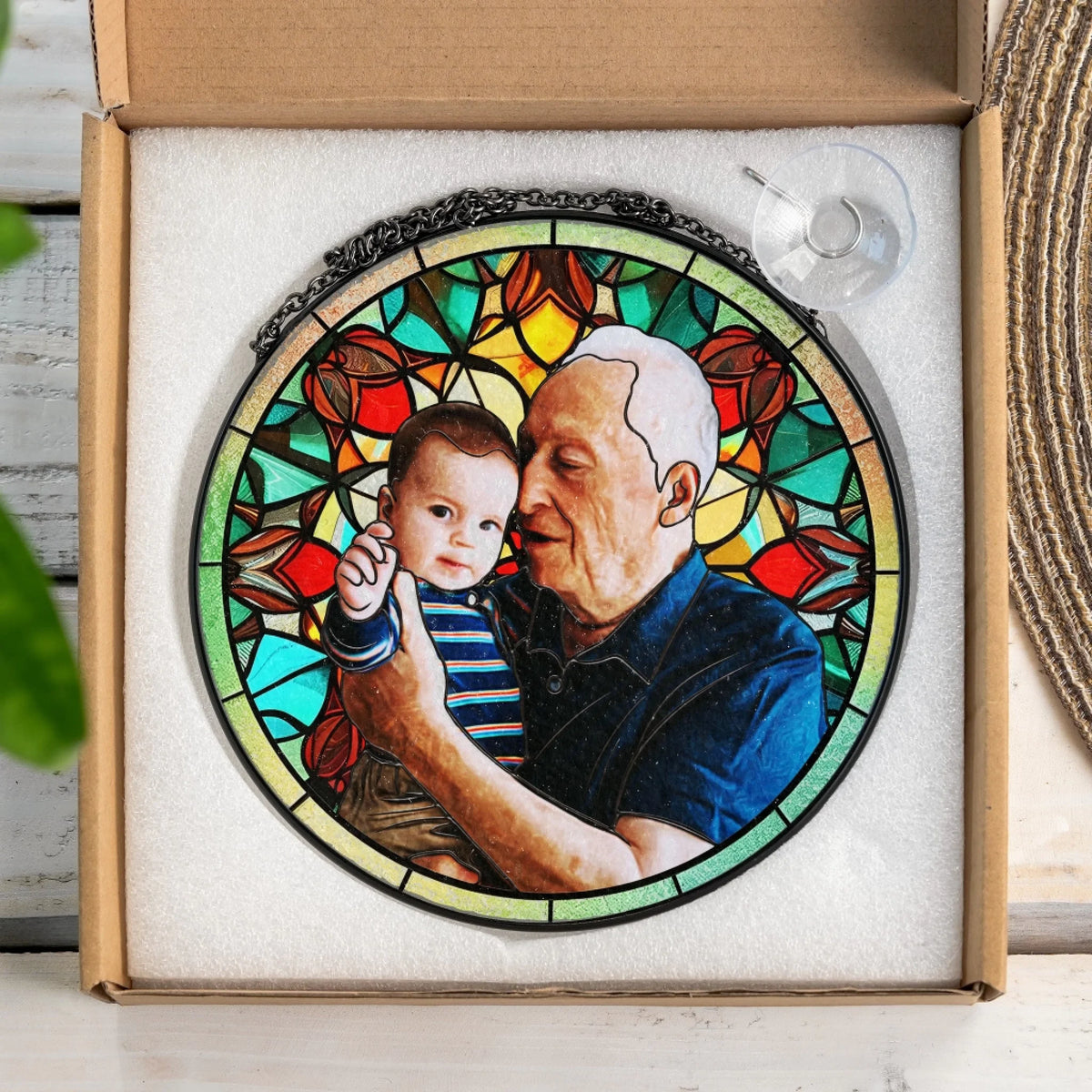 Dad Grandpa And His Kid Custom Photo mk 4