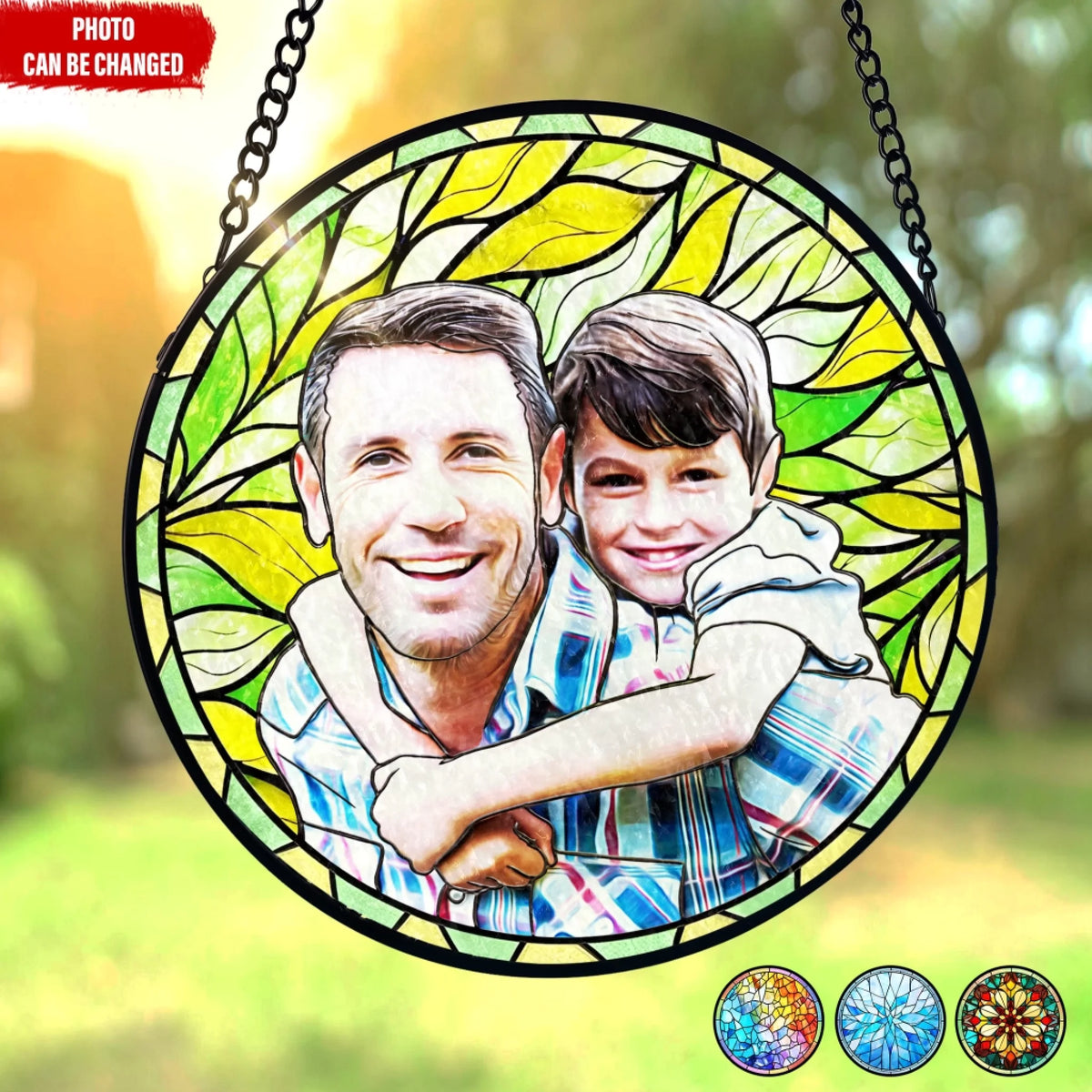 Dad Grandpa And His Kid Custom Photo mk ads