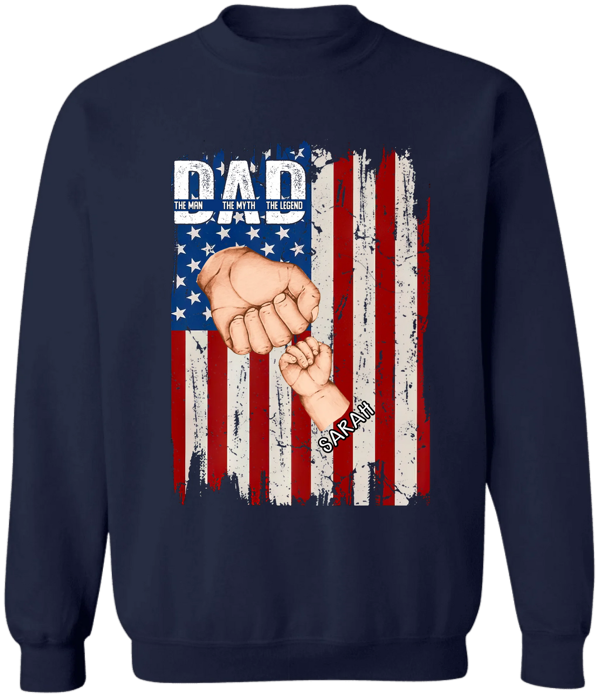 Dad Fist Bump - Personalized T-Shirt, Gift For Dad, Daddy And His Kids, Fist Bump Dad Shirt