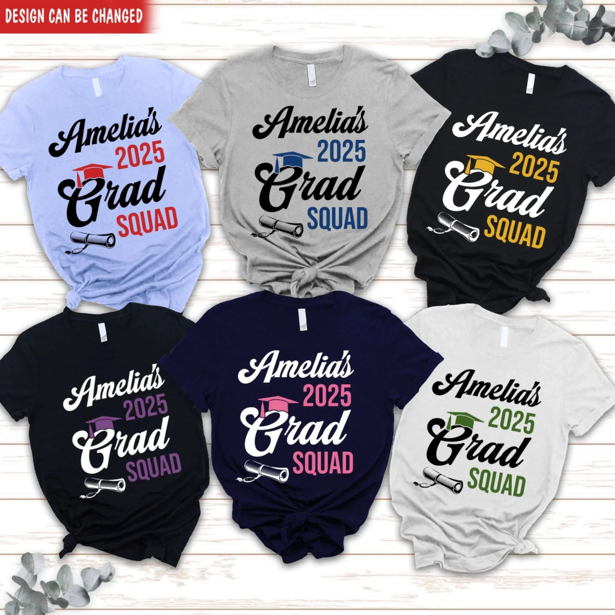 2025 Graduate Squad - Personalized T-shirt, Custom Grad Squad Shirt, Family Graduation Shirt