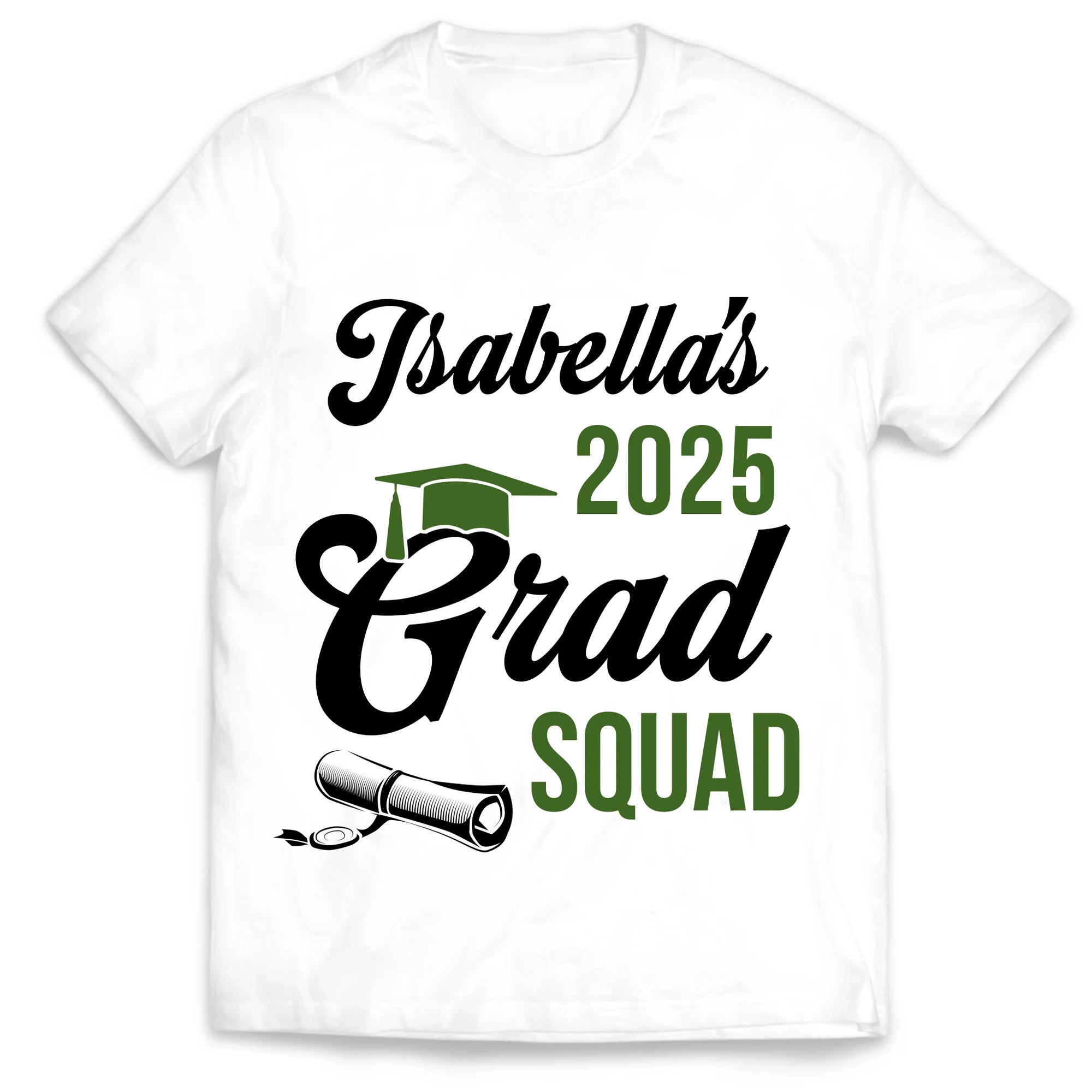 2025 Graduate Squad - Personalized T-shirt, Custom Grad Squad Shirt, Family Graduation Shirt