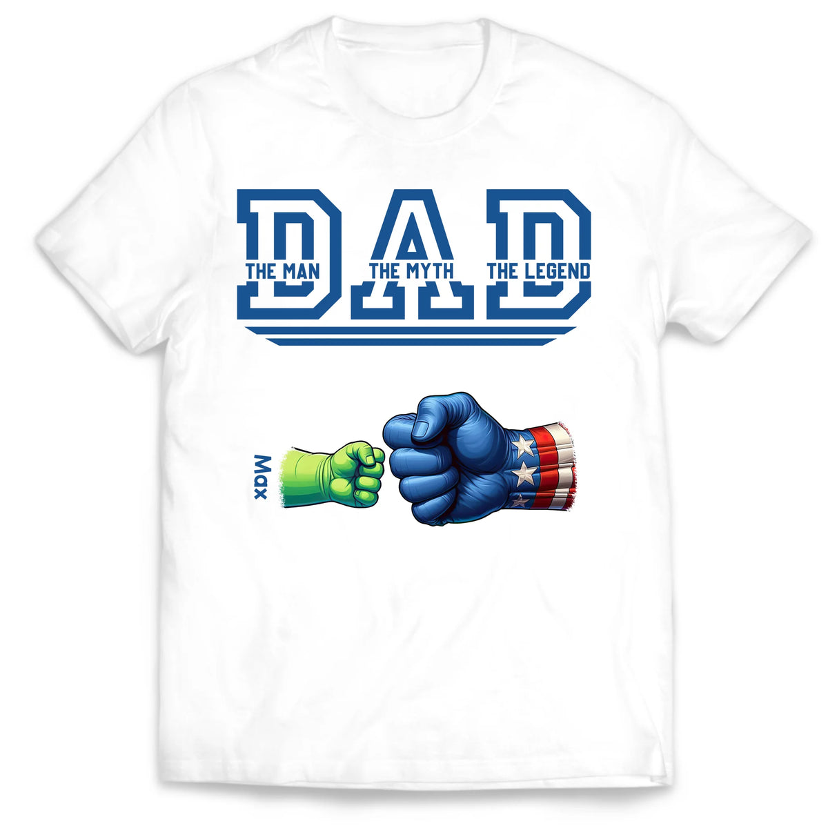 Super Dad The Man The Myth The Legend - Personalized T-Shirt, Gift For Dad
