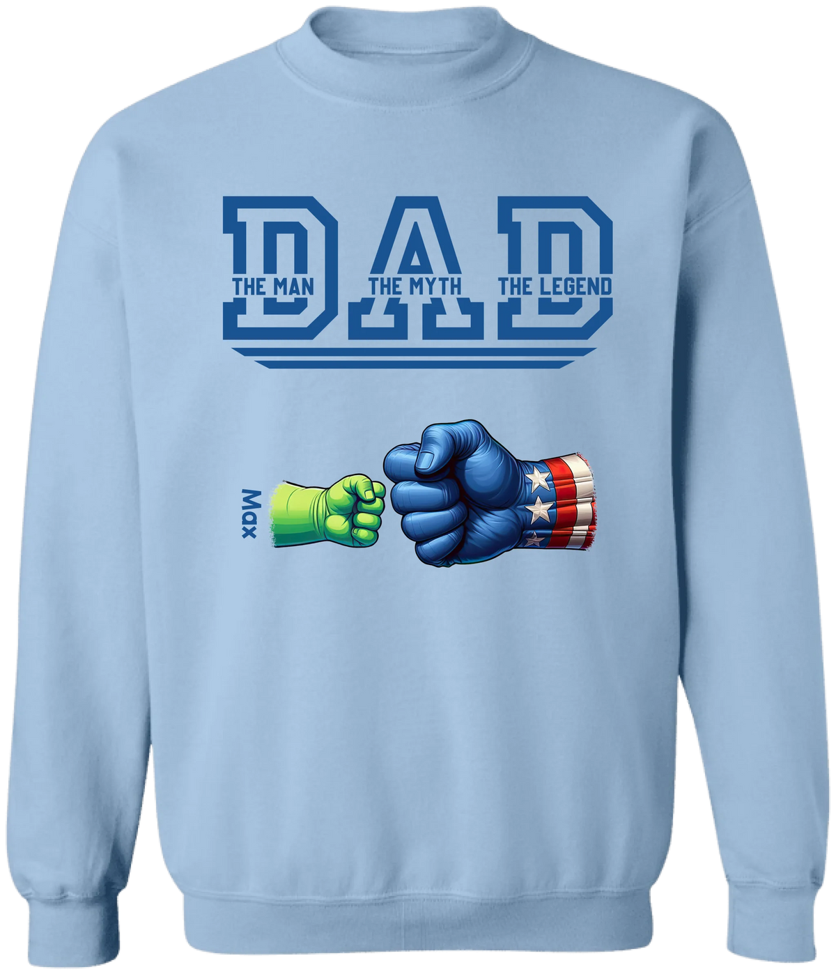 Super Dad The Man The Myth The Legend - Personalized T-Shirt, Gift For Dad