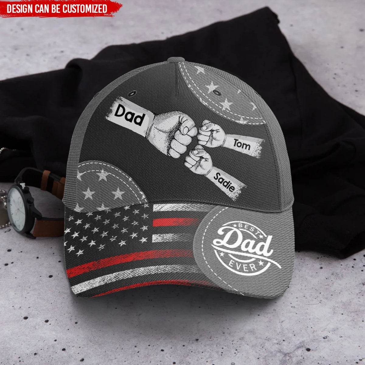 Best Dad Ever - Personalized Classic Cap, Gift For Dad, Gift For Grandpa