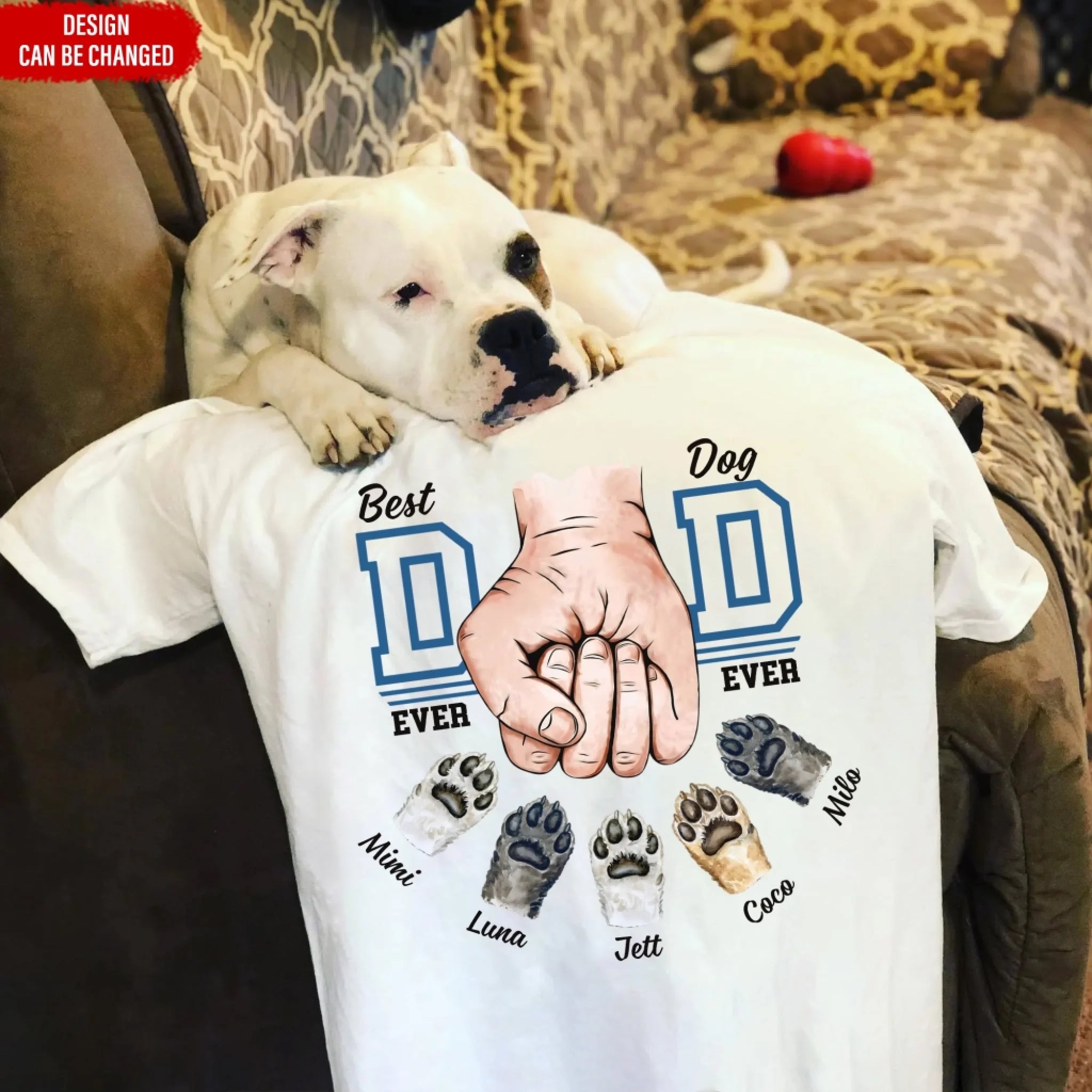 Funny Best Dog Dad Ever - Personalized T-Shirt, Gift For Dog Dad, Dog Lover Gift