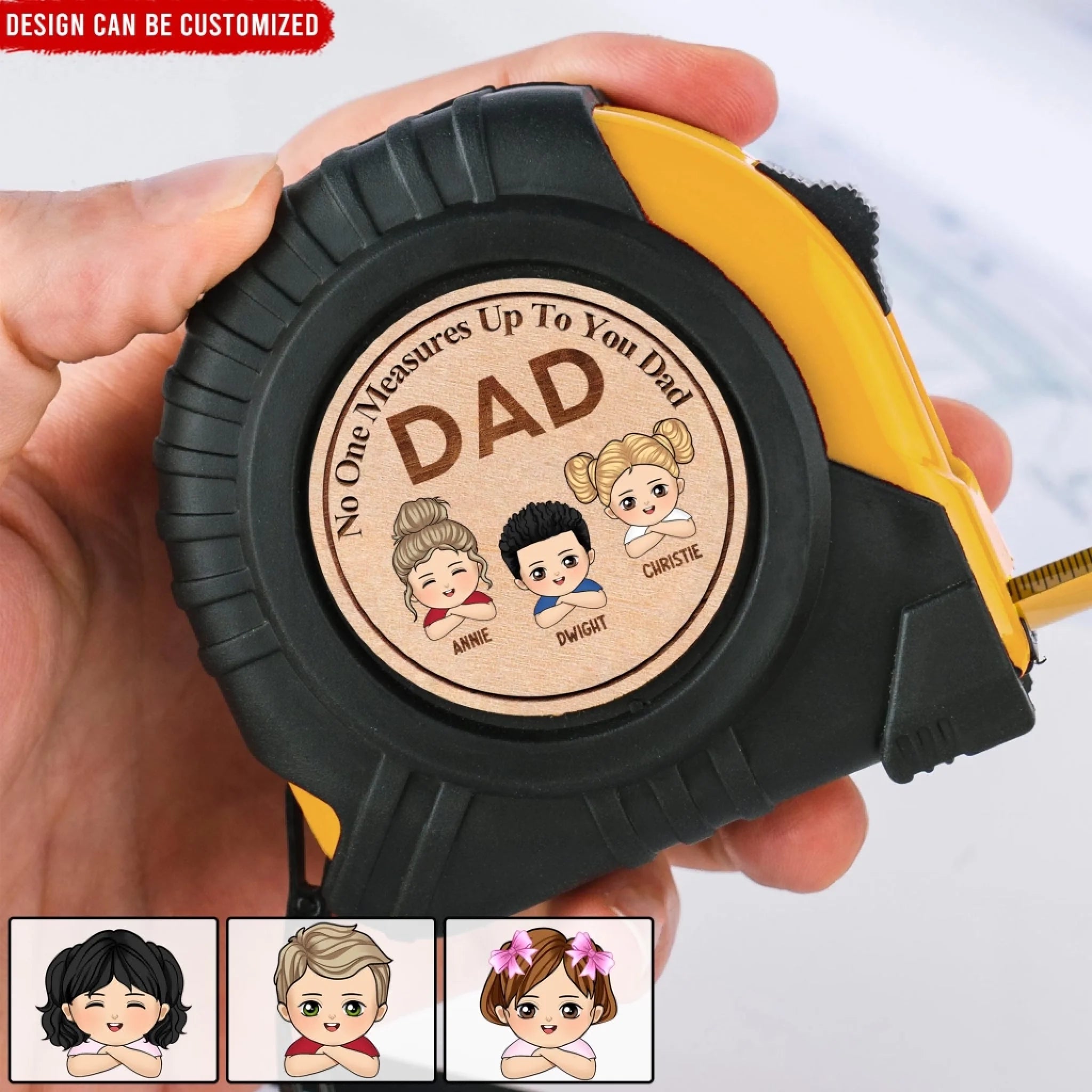 No One Measures Up To You Dad - Personalized Tape Measure, Father's Day Gift For Dad/Grandpa