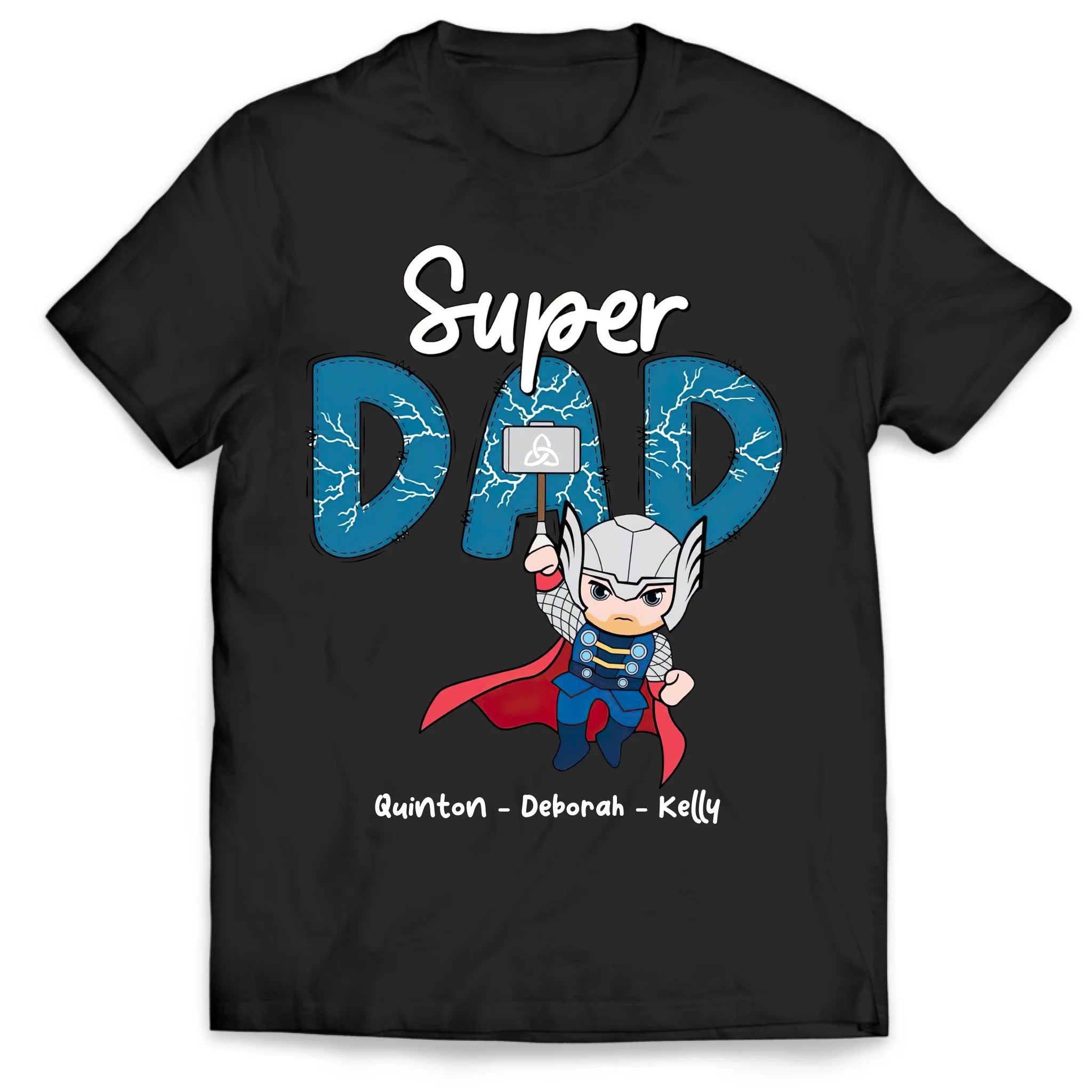 Avengers Super Dad - Personalized T-Shirt, Gift For Dad, Superhero Matching Father Shirt