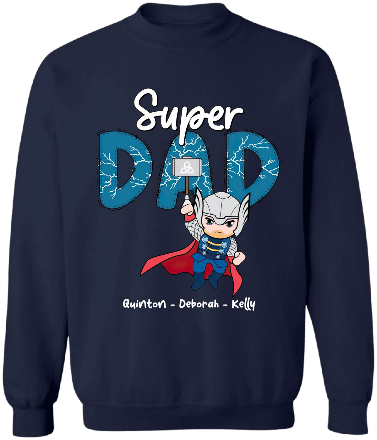 Avengers Super Dad - Personalized T-Shirt, Gift For Dad, Superhero Matching Father Shirt