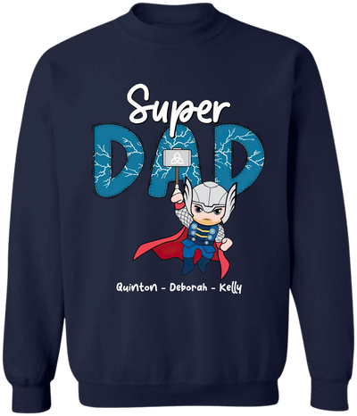 Avengers Super Dad - Personalized T-Shirt, Gift For Dad, Superhero Matching Father Shirt
