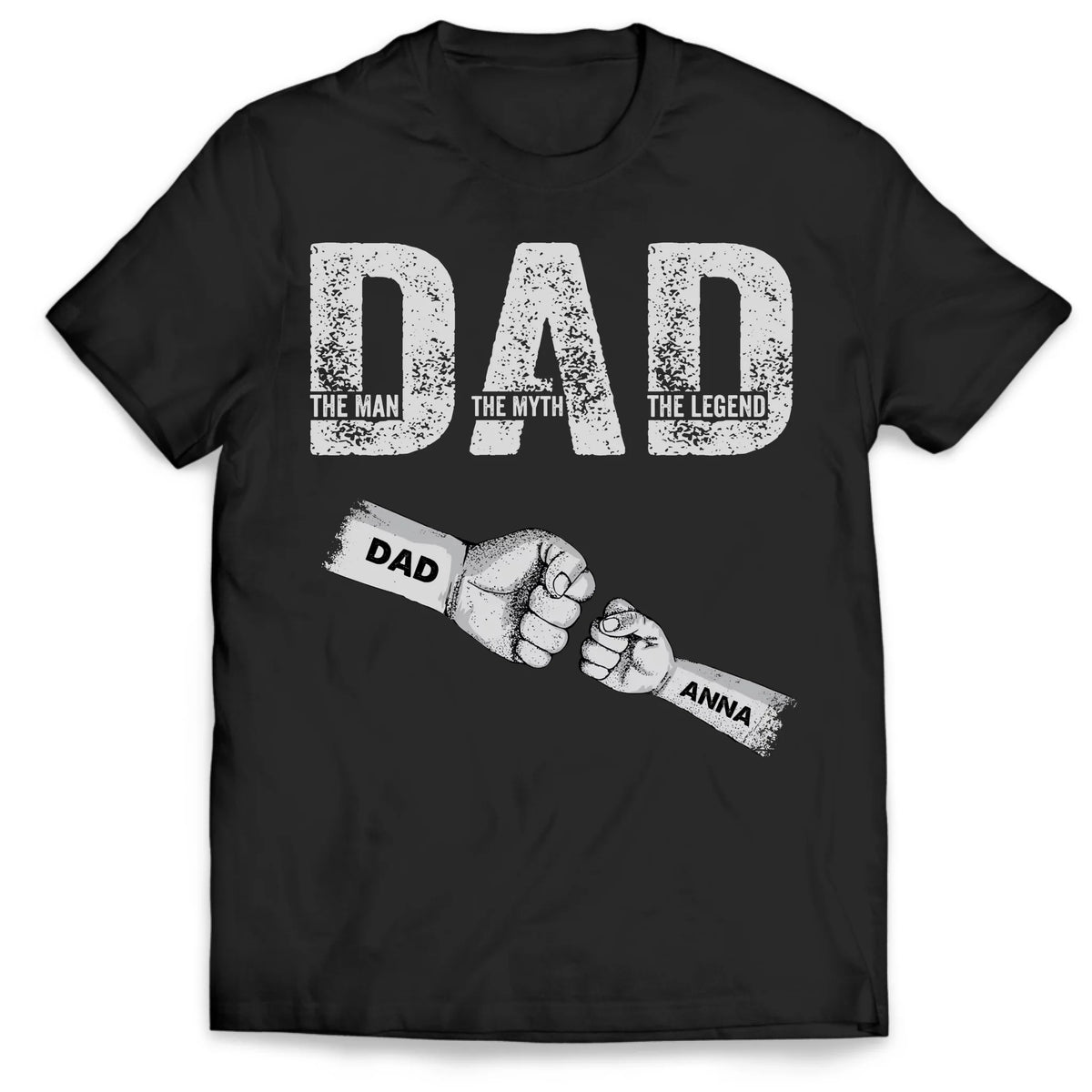Dad The Man The Myth The Legend - Personalized T-shirt, Gift For Dad