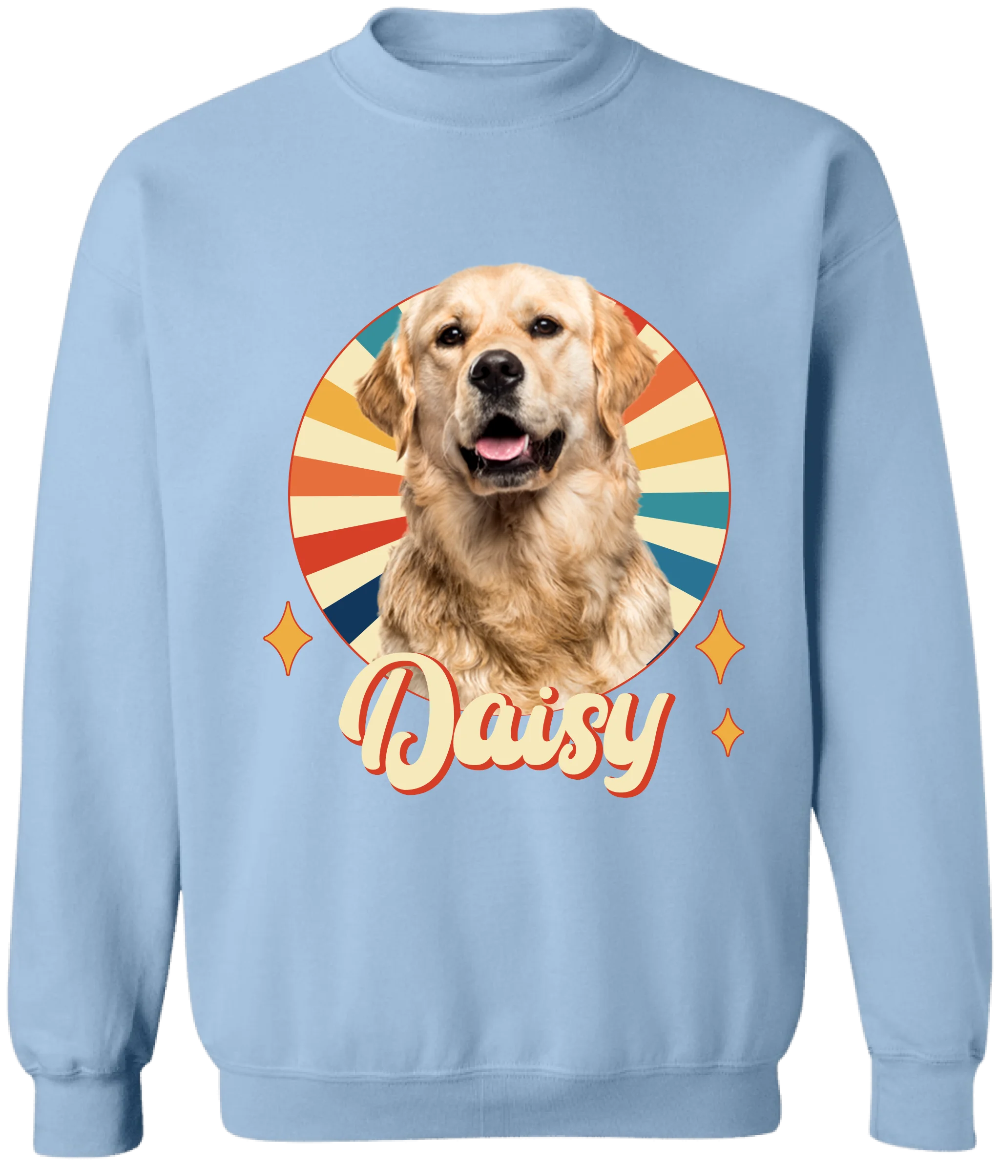 Retro Custom Pet Photo - Personalized T-Shirt, Gift for Dog/Cat Lovers, Pet Owner Gift