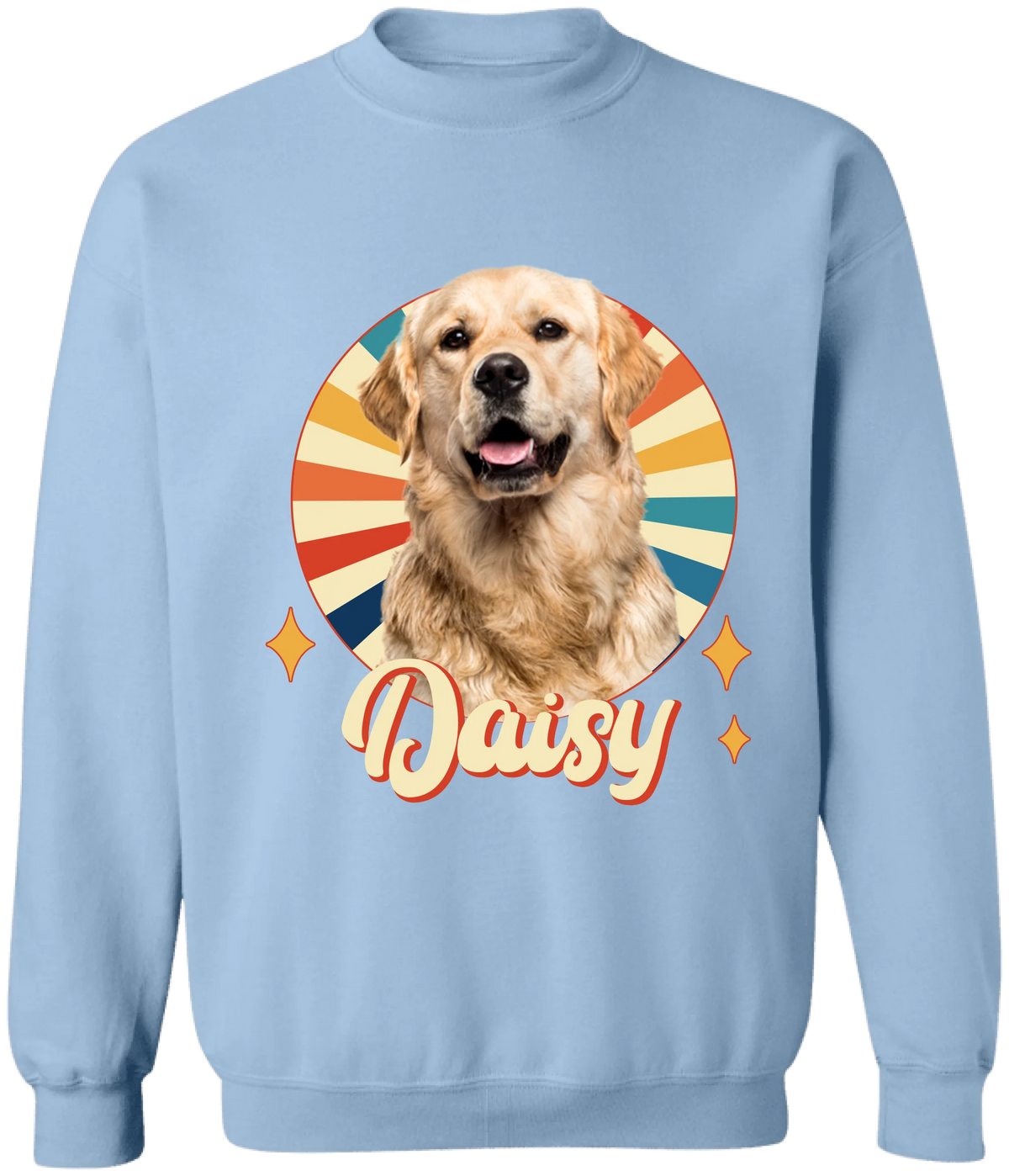 Retro Custom Pet Photo - Personalized T-Shirt, Gift for Dog/Cat Lovers, Pet Owner Gift