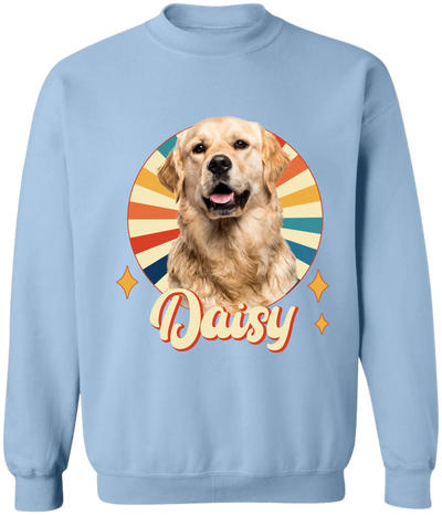 Retro Custom Pet Photo - Personalized T-Shirt, Gift for Dog/Cat Lovers, Pet Owner Gift