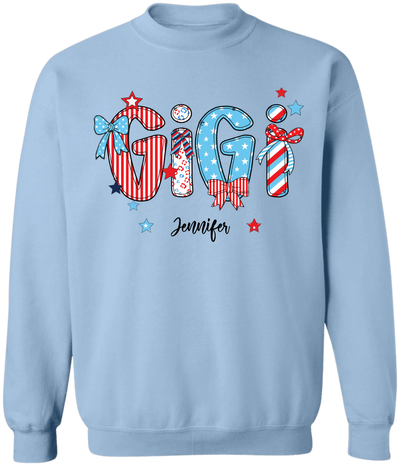 Patriotic American Flag - Personalized T-Shirt, Gift For Family, 4th Of July Shirt