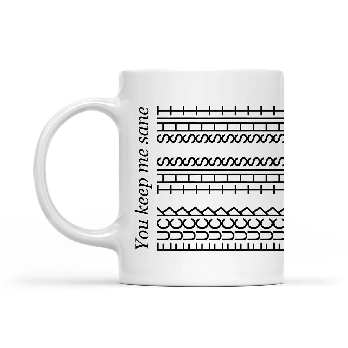 You Keep Me Sane - Personalized Mug, Funny Hidden Message Mug, Gift For Coworkers, Colleagues, Friends