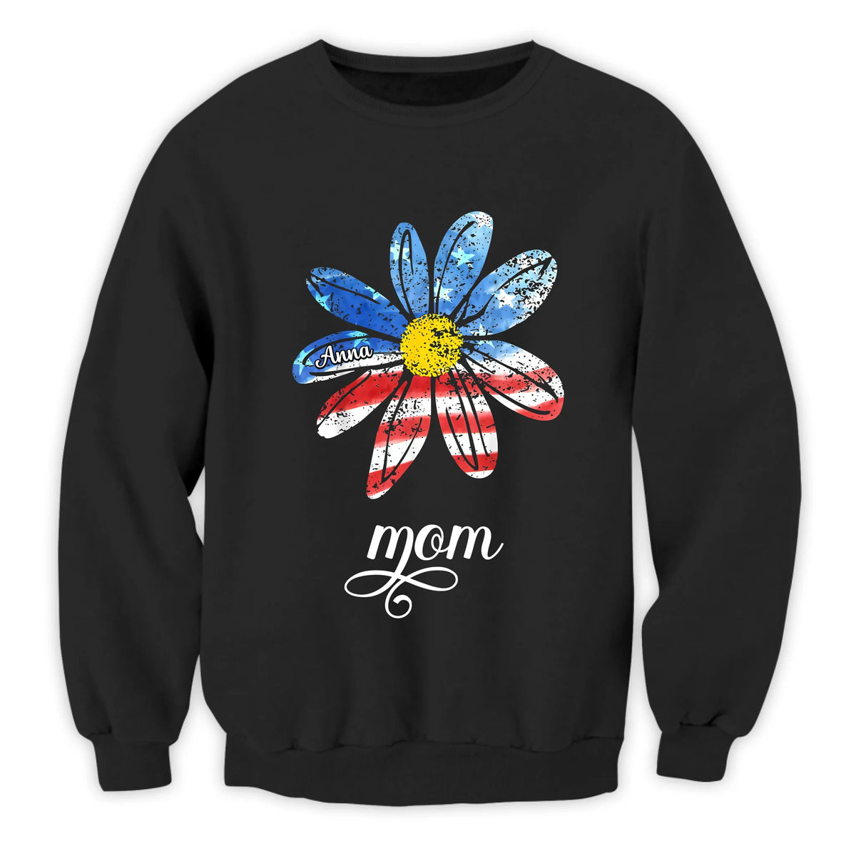 Mama 4th of July Daisy - Personalized T-Shirt, Independence Day shirt, Gift for Mom/Grandma/Wife