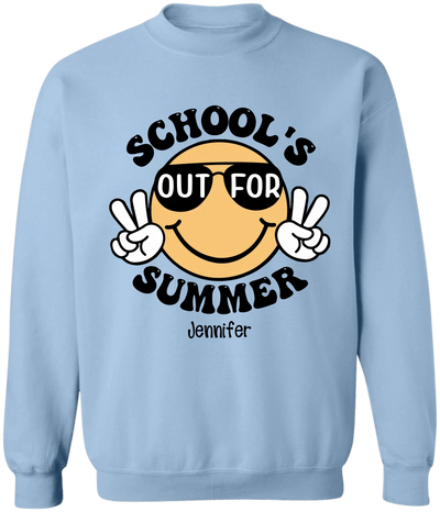 School's Out For Summer - Personalized T-Shirt, Teacher Summer, Happy Last Day Of School