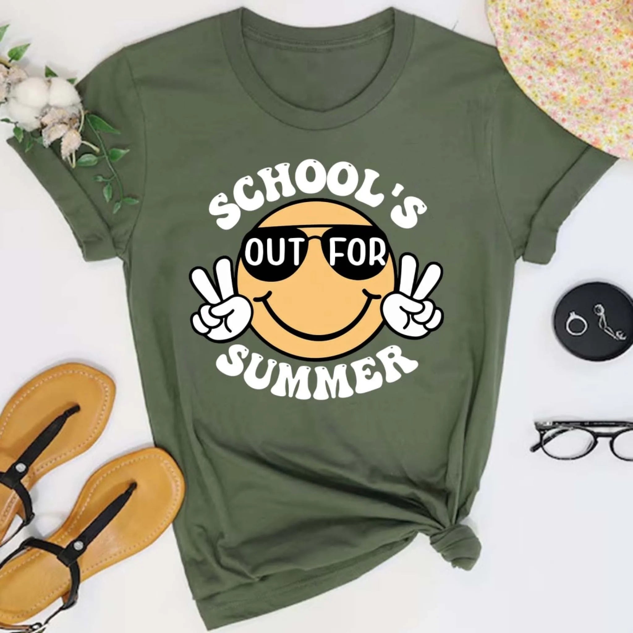 School's Out For Summer - Personalized T-Shirt, Teacher Summer, Happy Last Day Of School