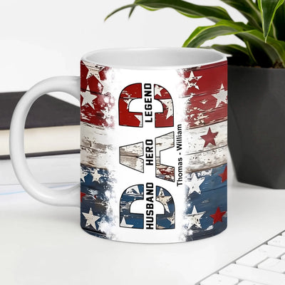 4th Of July Dad Husband Hero Legend mk 4