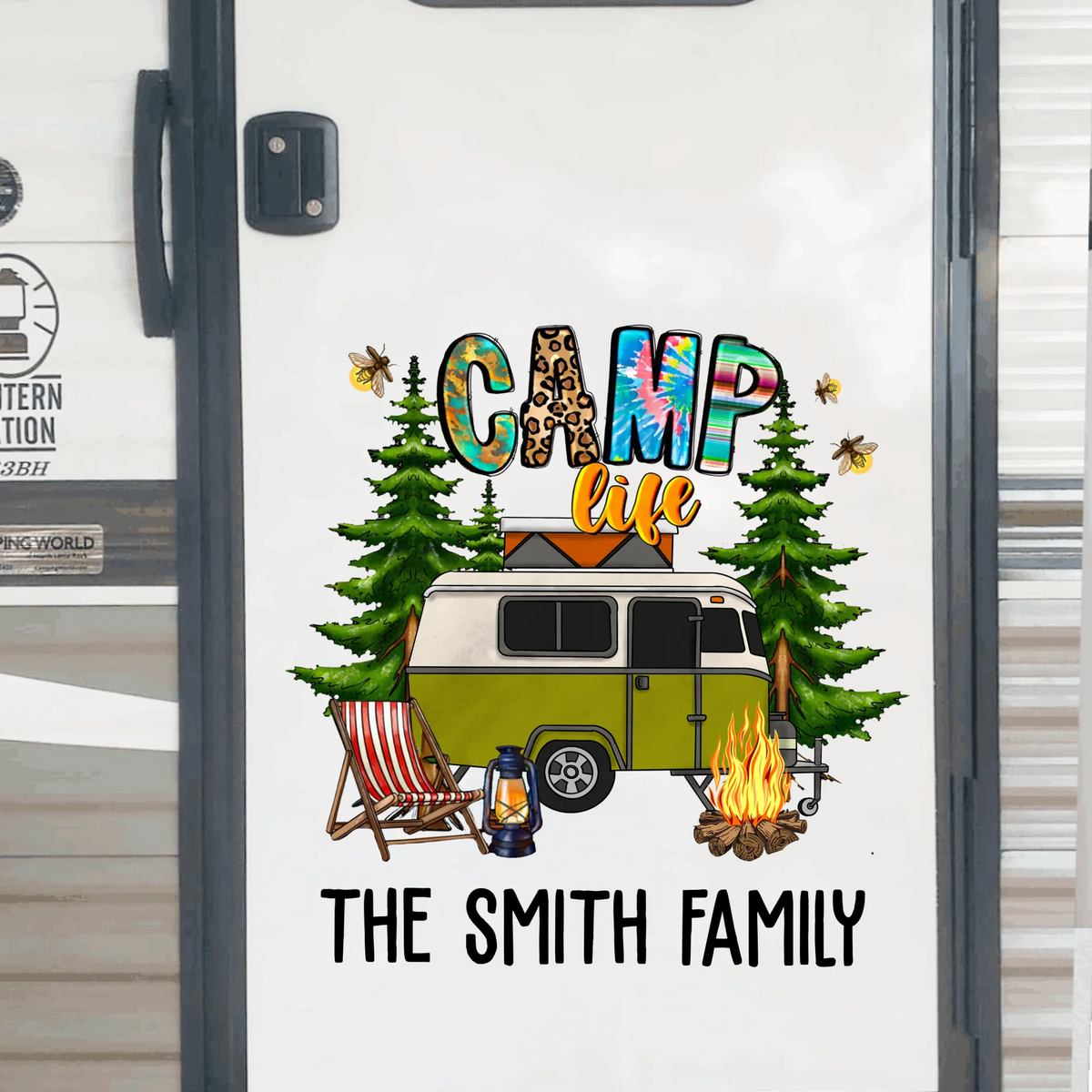 Camping Camp Life - Personalized Decal, Camping Gift, Camping Decal
