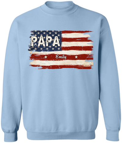 This Awesome Grandpa Belongs To - Personalized T-Shirt, Happy 4th of July, Gift For Dad, Grandpa