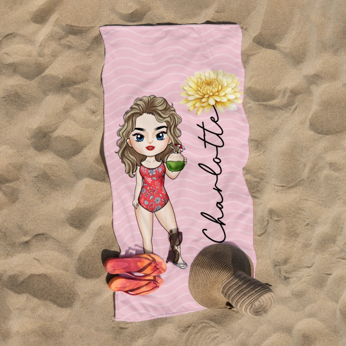 Chibi Lady Custom Birth Month Flower mk 4