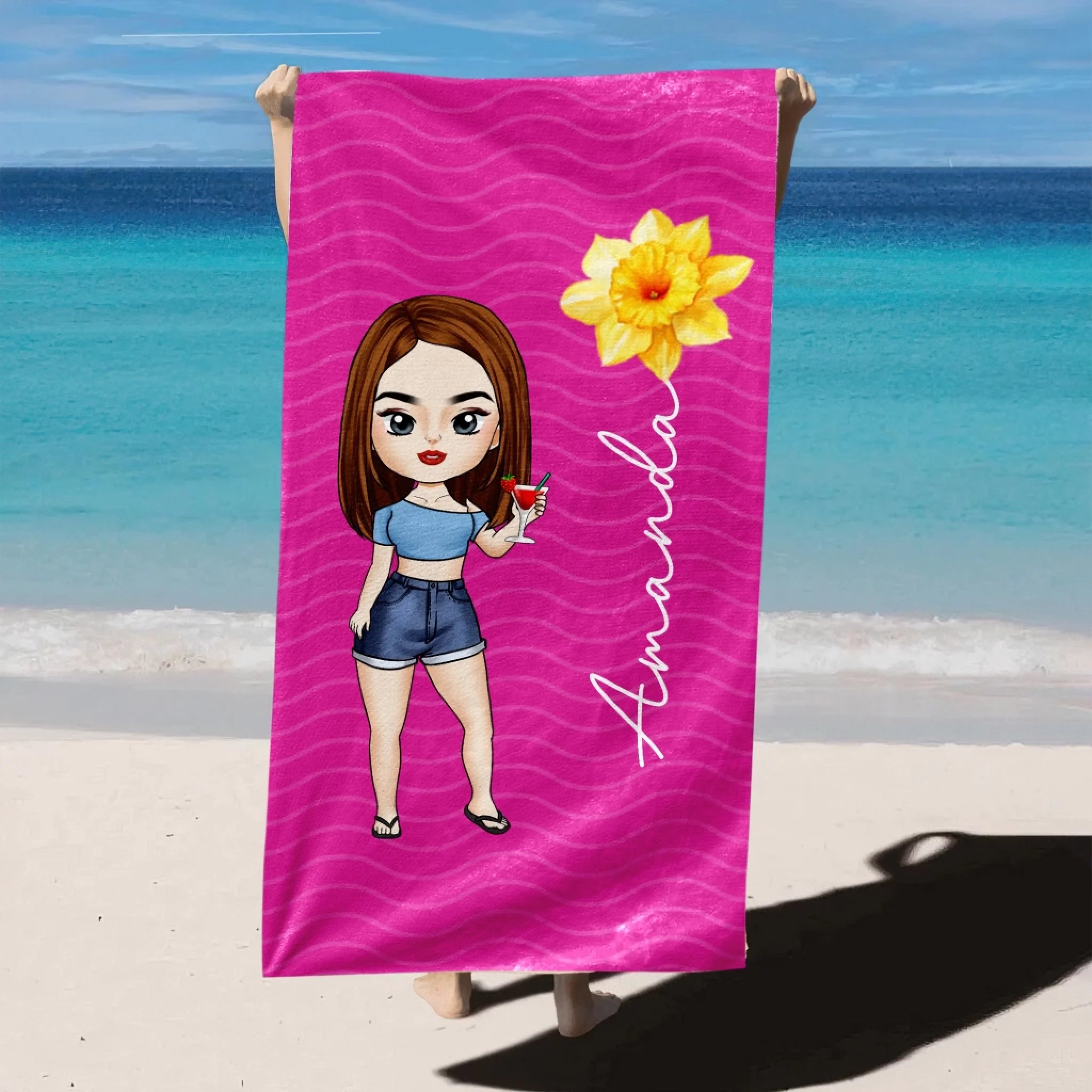 Chibi Lady Custom Birth Month Flower mk 3