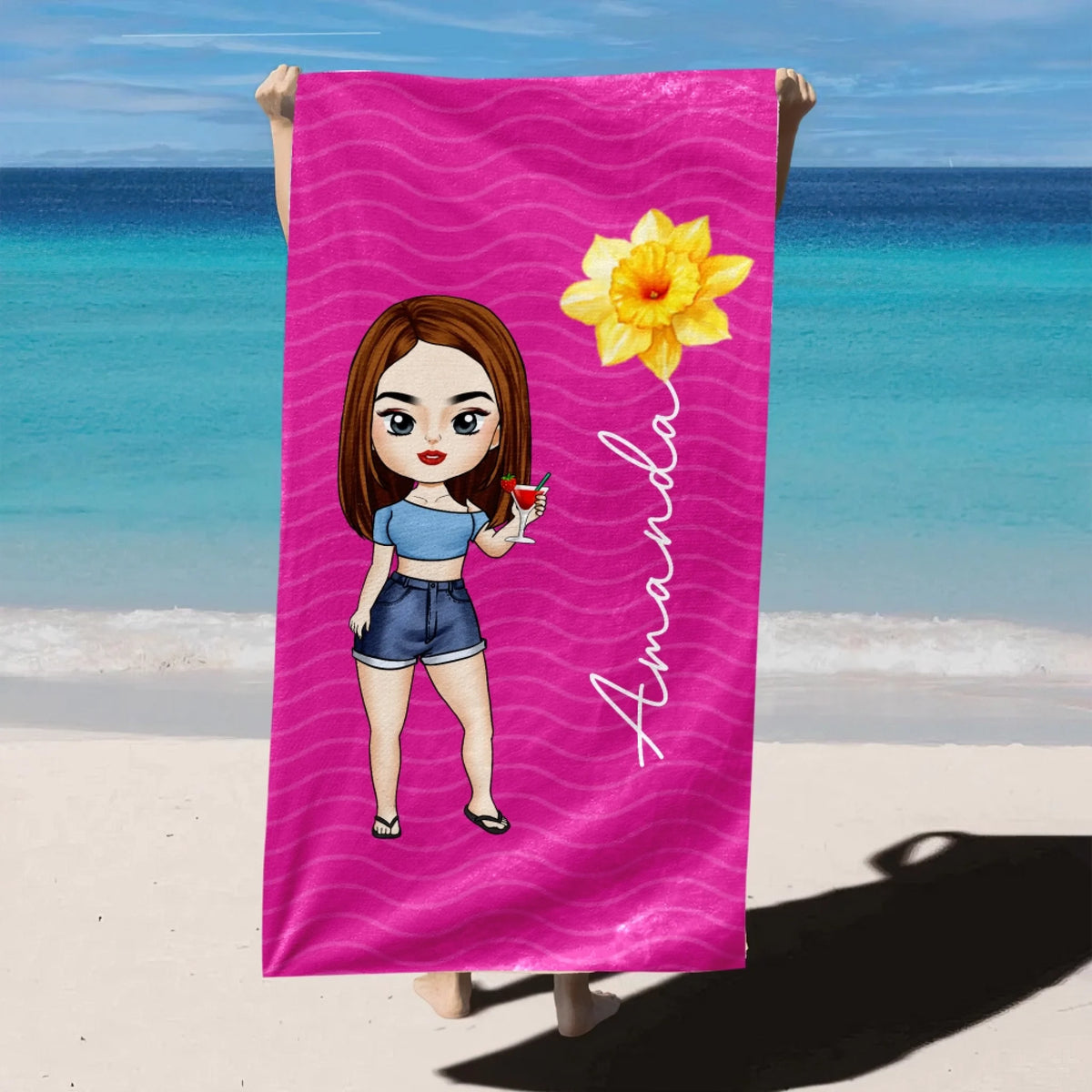 Chibi Lady Custom Birth Month Flower mk 3