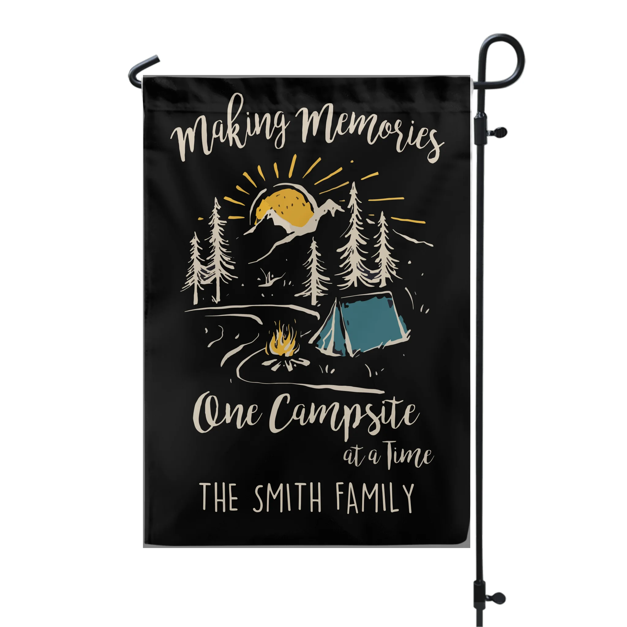 Making Memories One Campsite At A Time - Personalized Garden Flag, Camping Gifts, Campsite Decor