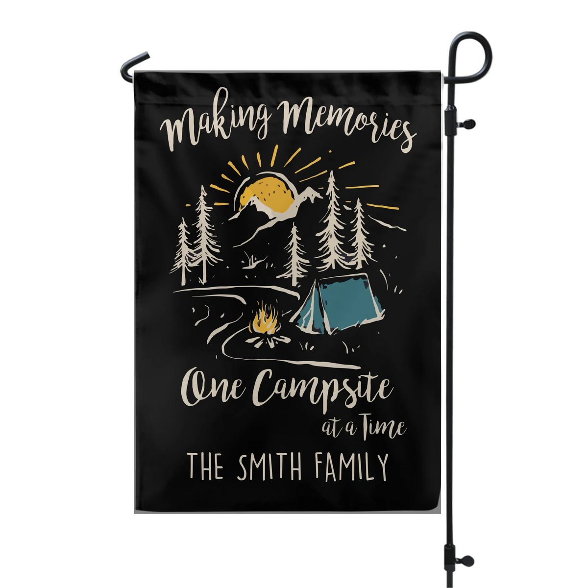 Making Memories One Campsite At A Time - Personalized Garden Flag, Camping Gifts, Campsite Decor
