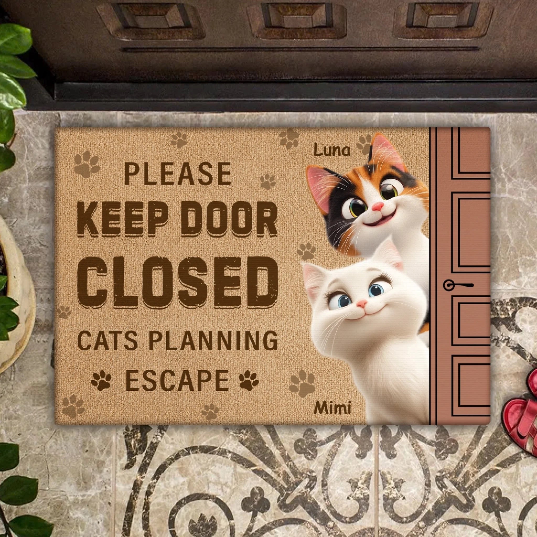 Please Keep Door Closed Cats Planning Escape mk 5