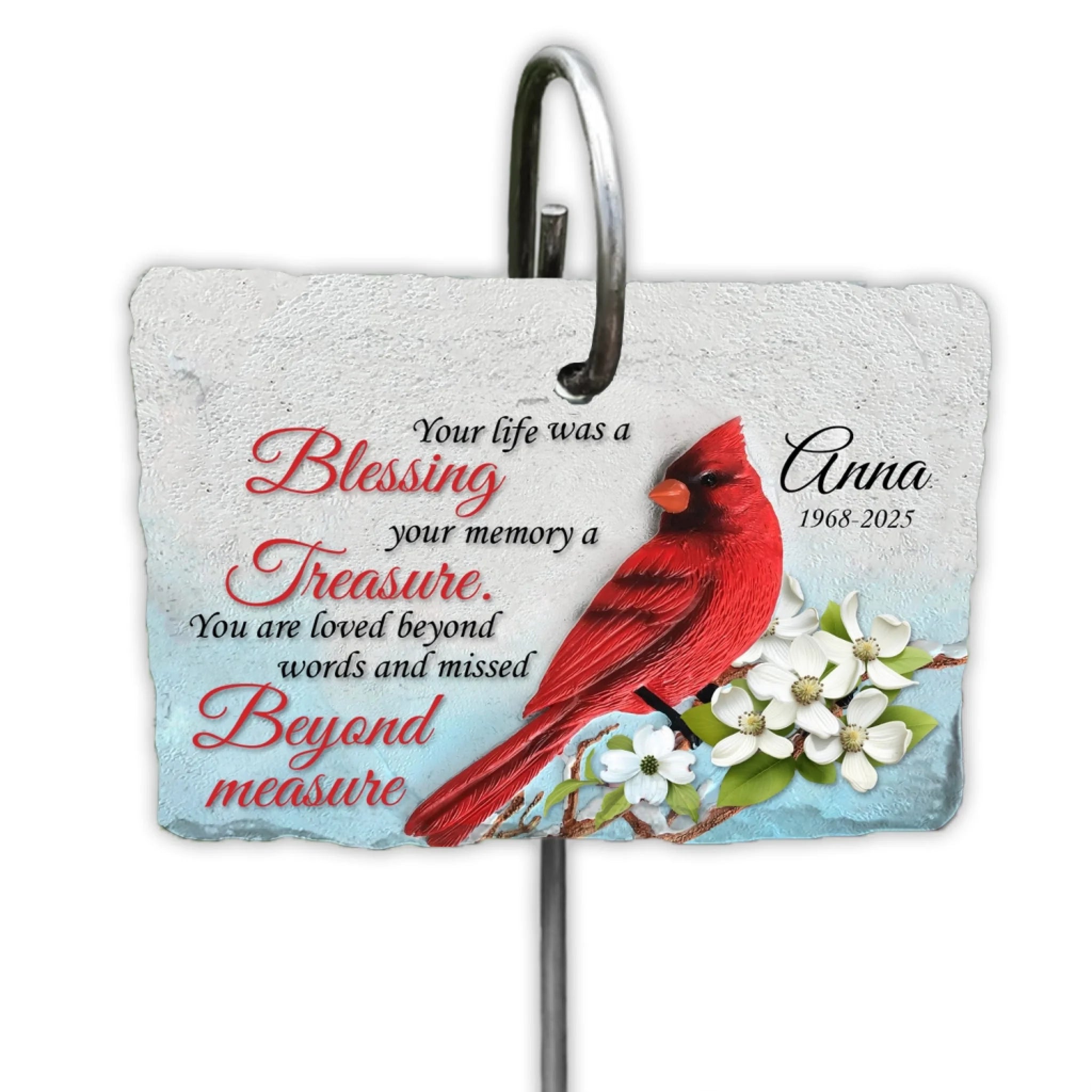 You Are Loved Beyond Words And Missed Beyond Measure - Personalized Garden Slate, Memorial Gift