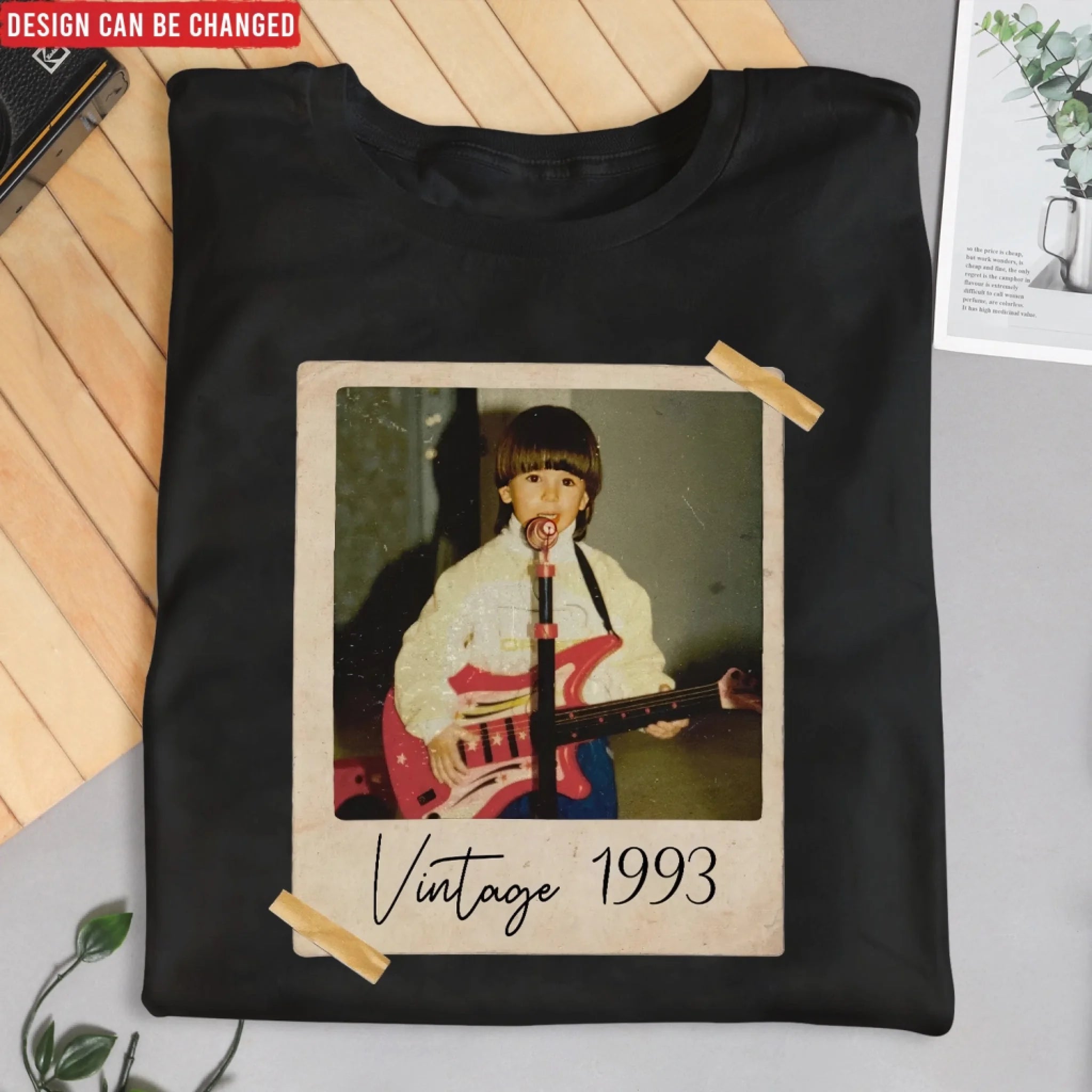 Custom Vintage Photo And Year - Personalized T-Shirt, Gift For Family