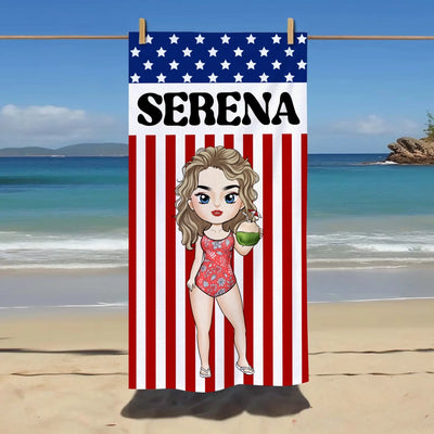 4th of July Beach Girl mk 1