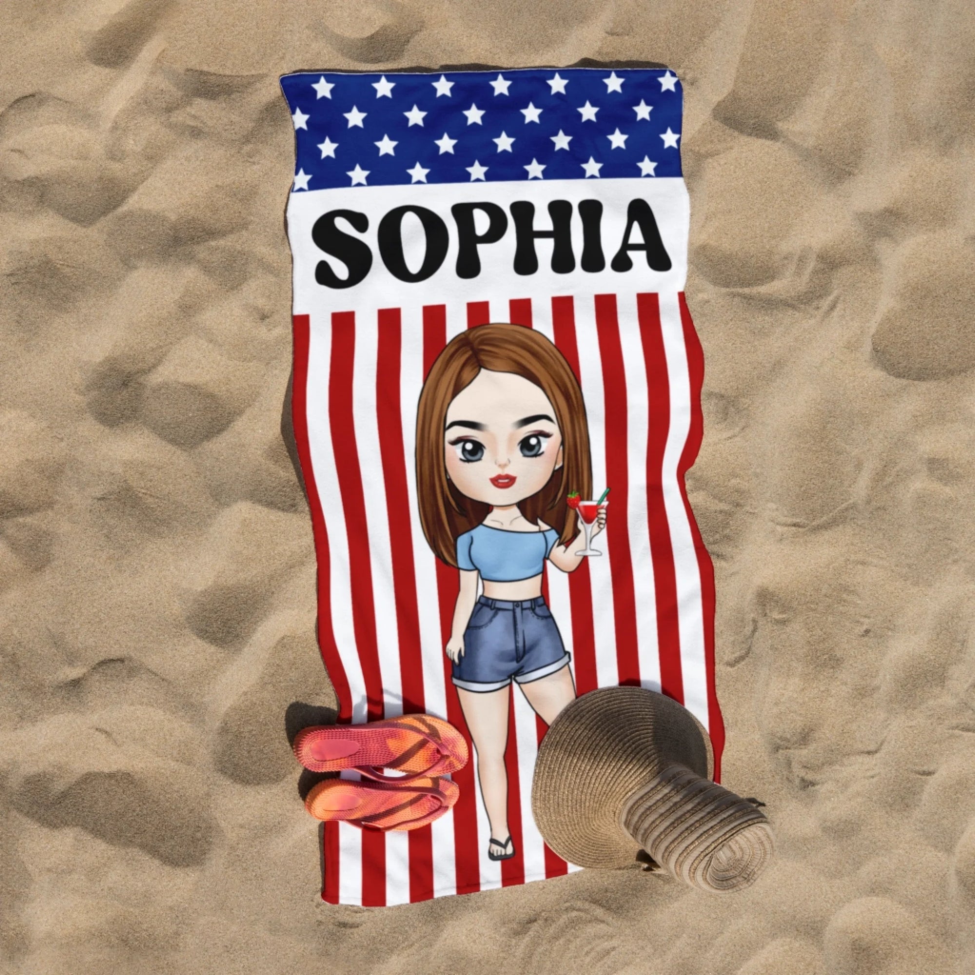 4th of July Beach Girl mk 3