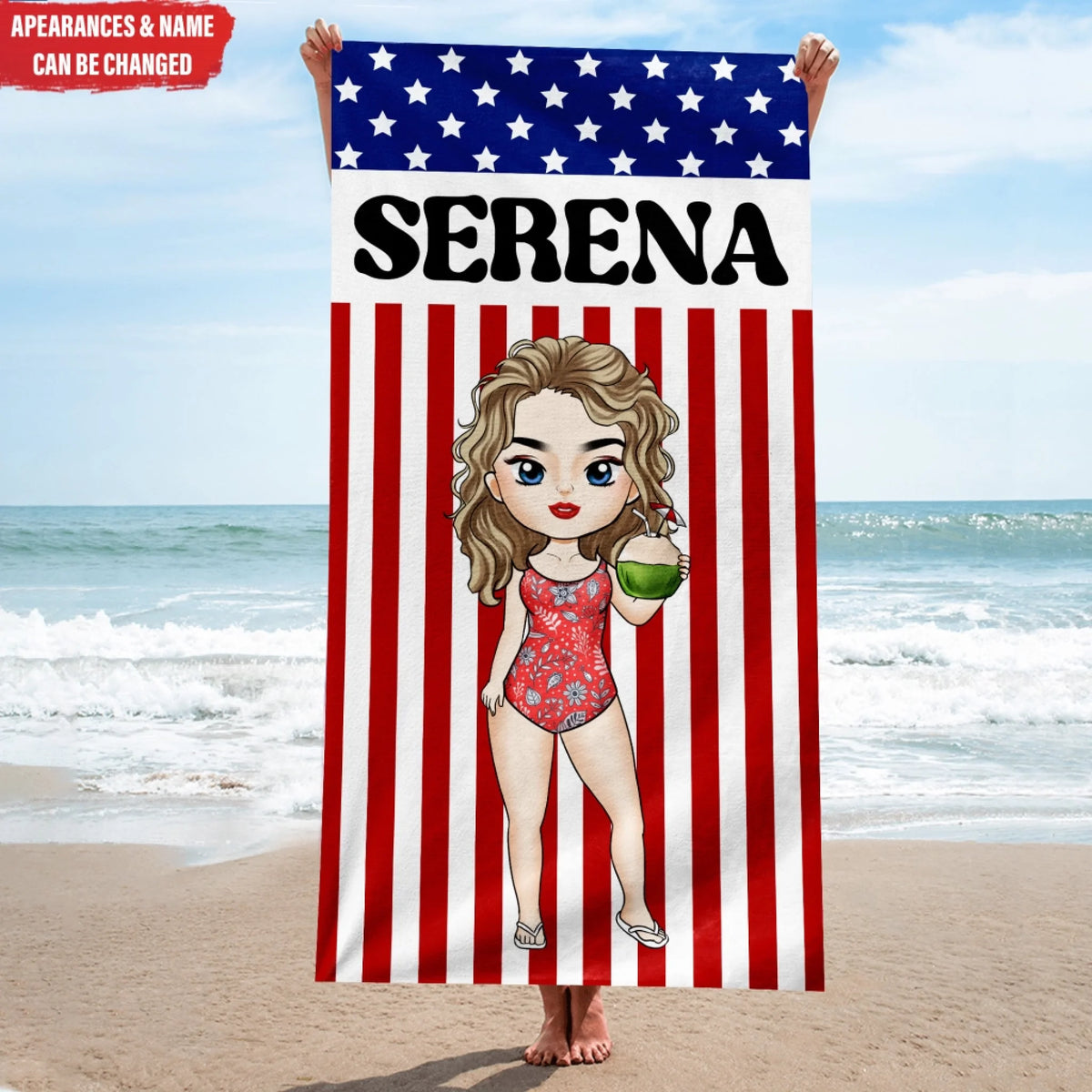 4th of July Beach Girl mk ads
