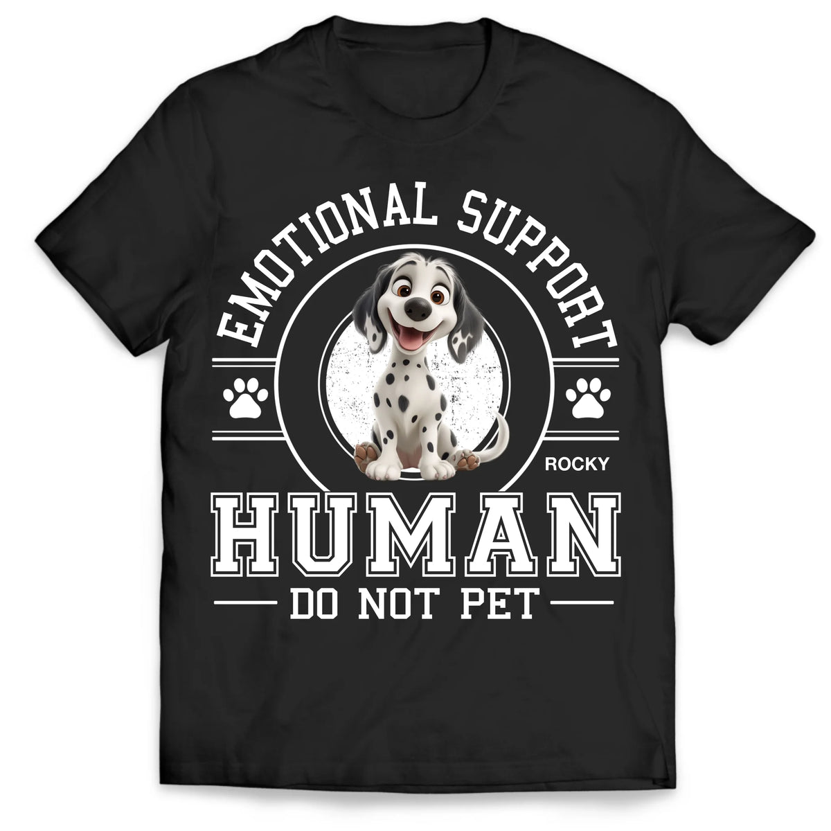 Emotional Support Human - Personalized T-Shirt, Gift For Dog Lovers