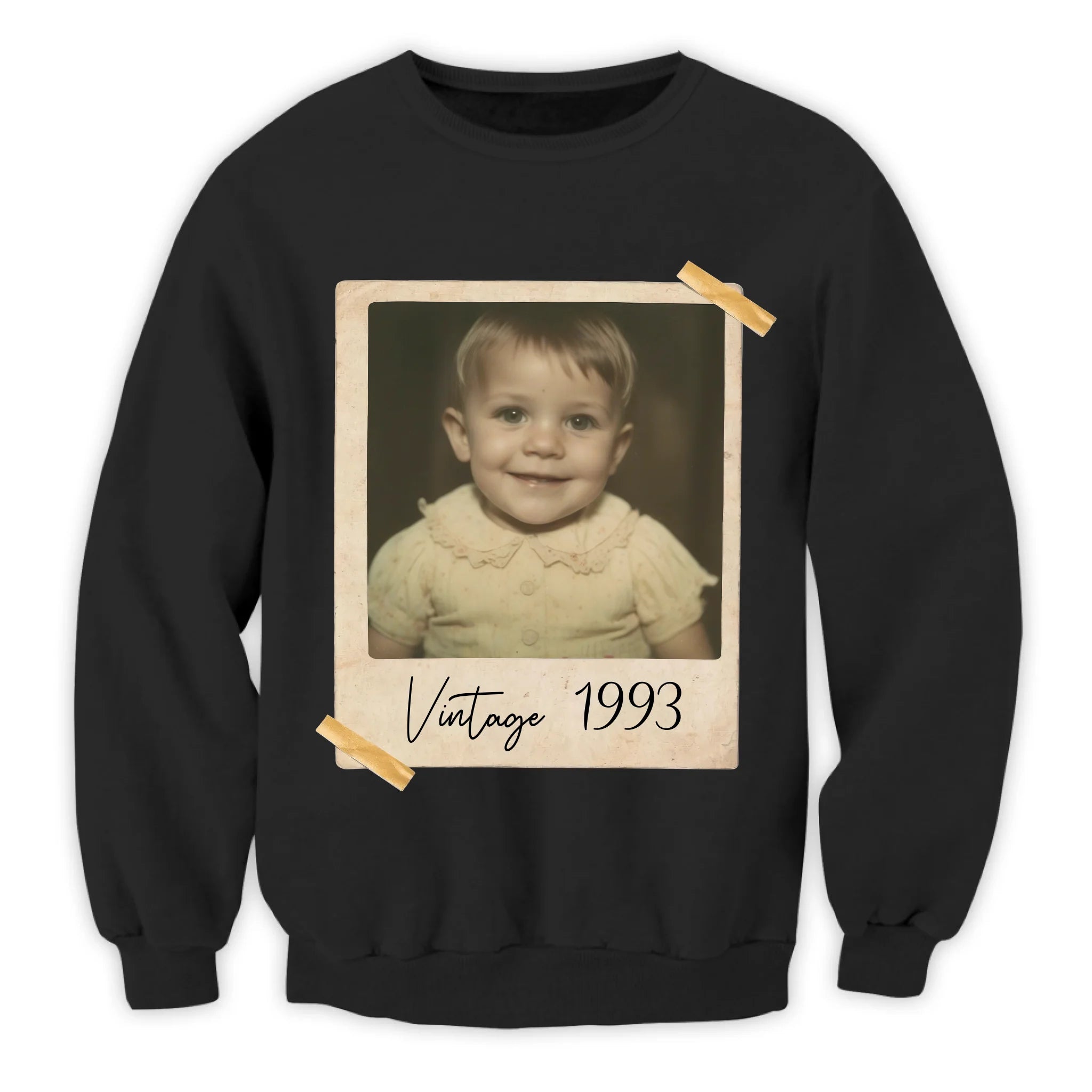 Custom Vintage Photo And Year - Personalized T-Shirt, Gift For Family