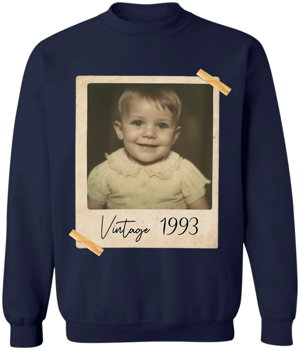 Custom Vintage Photo And Year - Personalized T-Shirt, Gift For Family