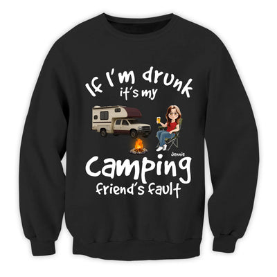 It’s My Camping Friend’s Fault - Personalized T-Shirt, Camping Gift For Camping Lovers