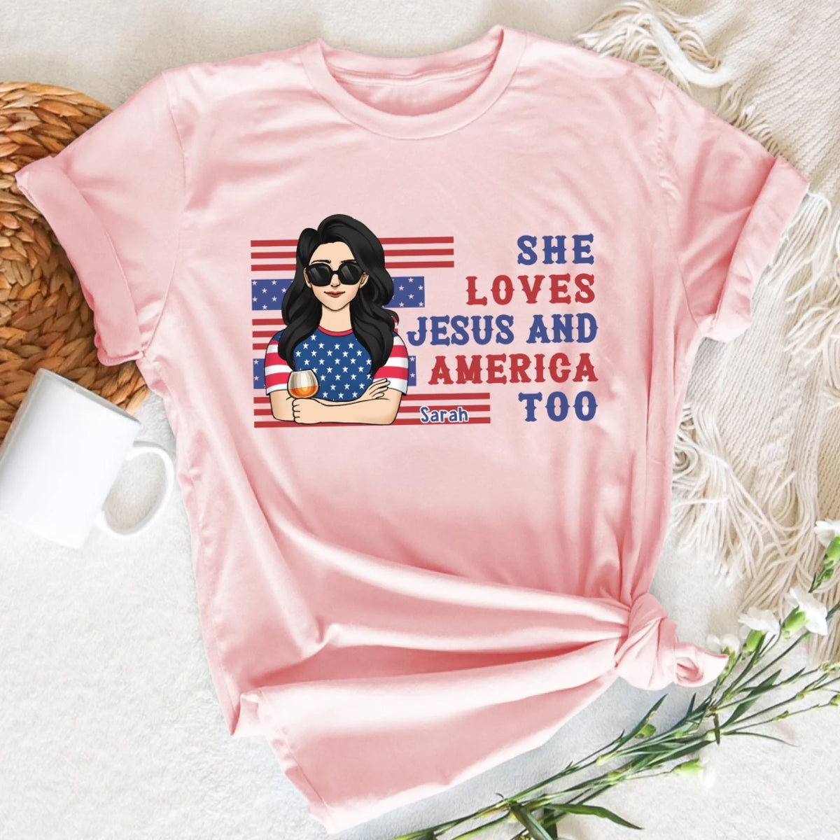 4th Of July She Loves Jesus And America Too mk 1