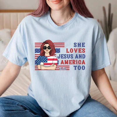 4th Of July She Loves Jesus And America Too mk 2