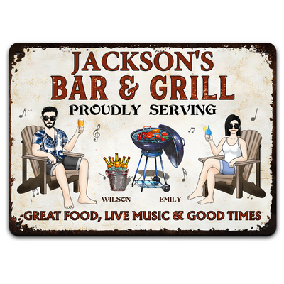 Great Food Live Music Good Times - Personalized Metal Sign, Gift For Family/ For Friends